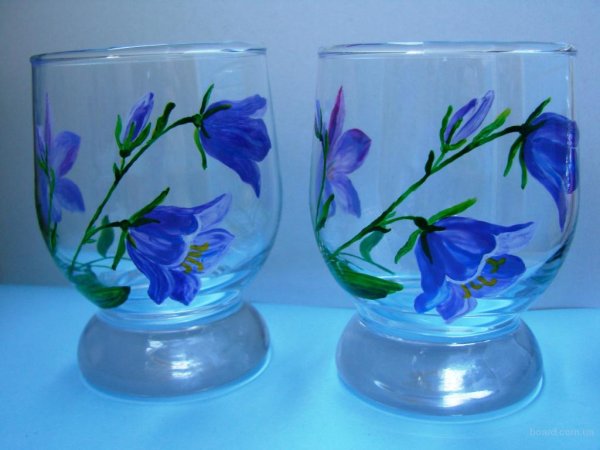 Роспись стекла акриловыми красками