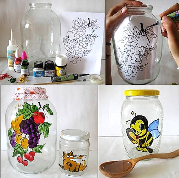 Рисование на банках