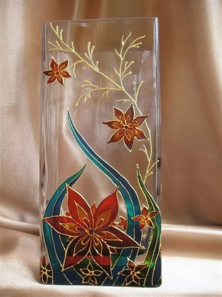 Витражные вазы своими руками