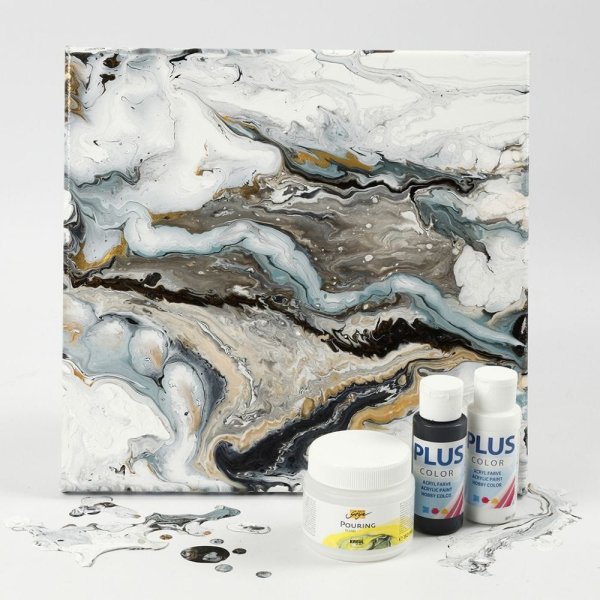 Флюид акрил техника