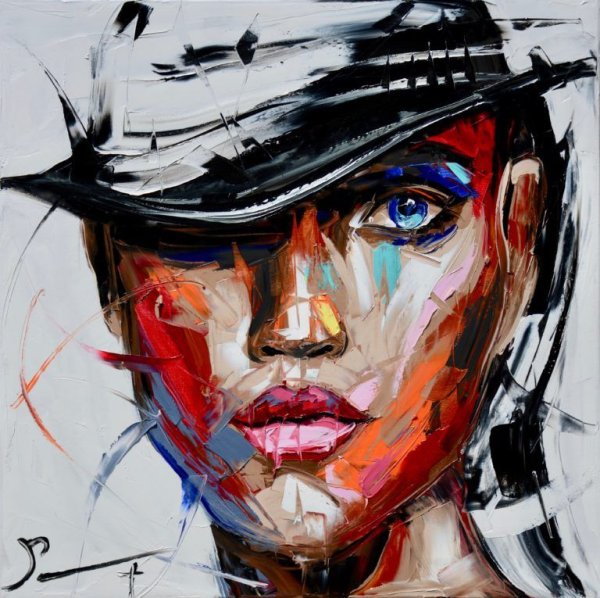 Абстрактные портреты в графике