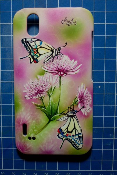 Роспись чехлов для телефона акриловыми красками