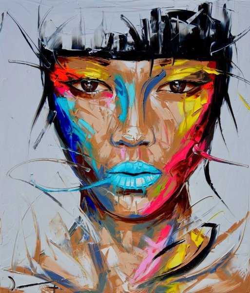 Портрет в абстрактном стиле