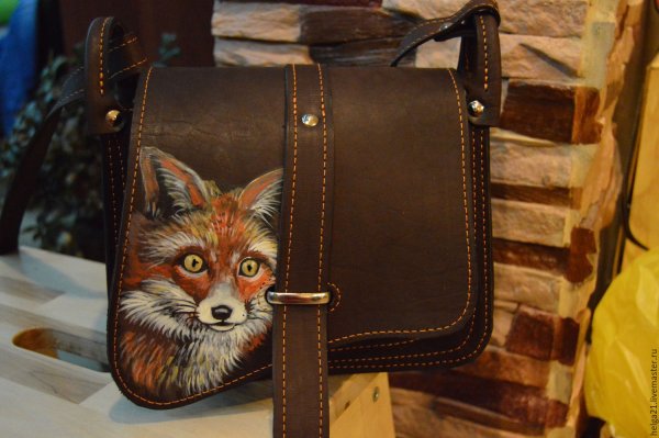 Роспись кожаных изделий