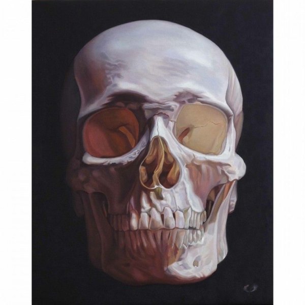 Череп акрилом