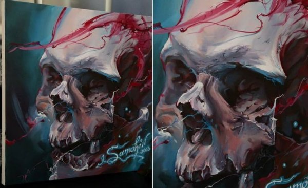 Черепа художник Анна Лакисова