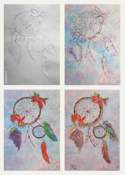 Живопись маслом Ловец снов