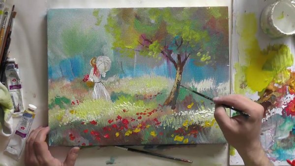 Уроки рисования акриловыми красками