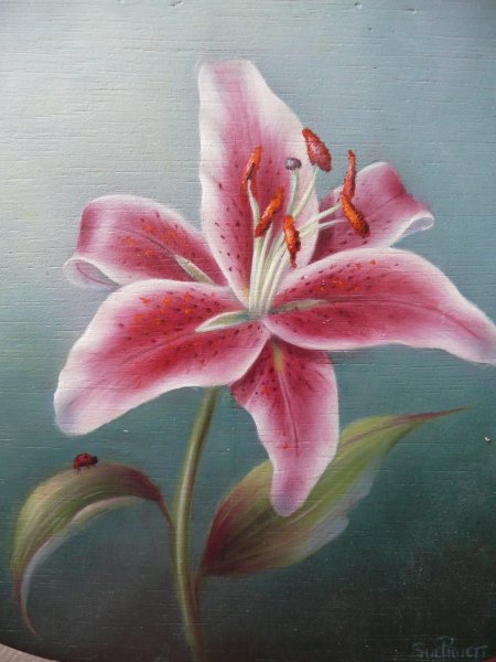 Лилия красками
