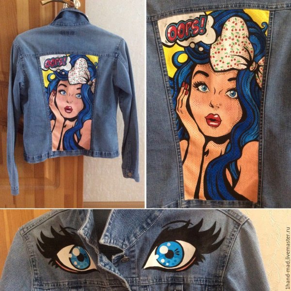 Роспись одежды акриловыми красками