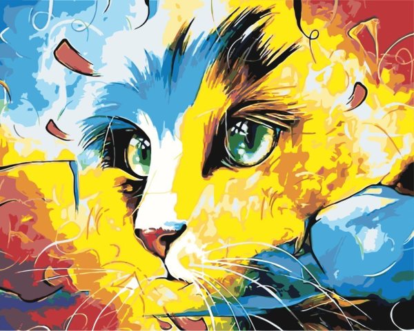 Алмазная вышивка кошачий взгляд