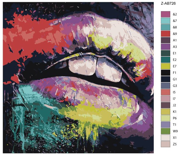 Цветной картина по номерам "мода" 30х40 см