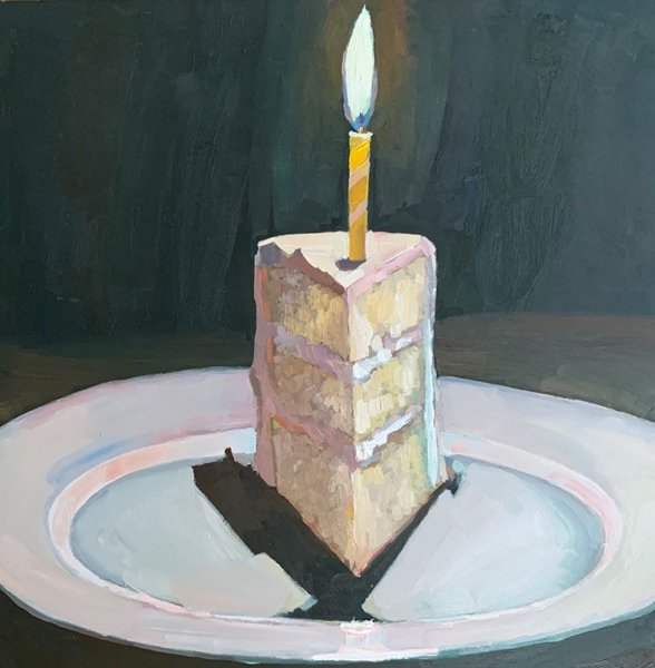 Свечка акварель