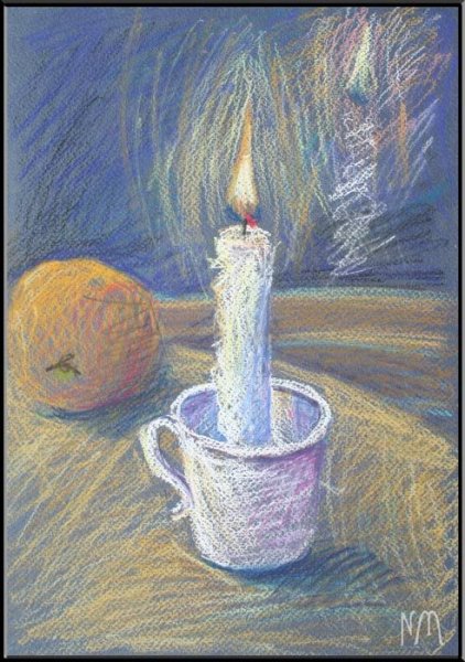Натюрморт со свечой