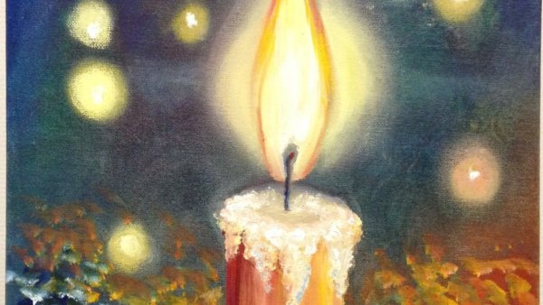 Пламя свечи в живописи
