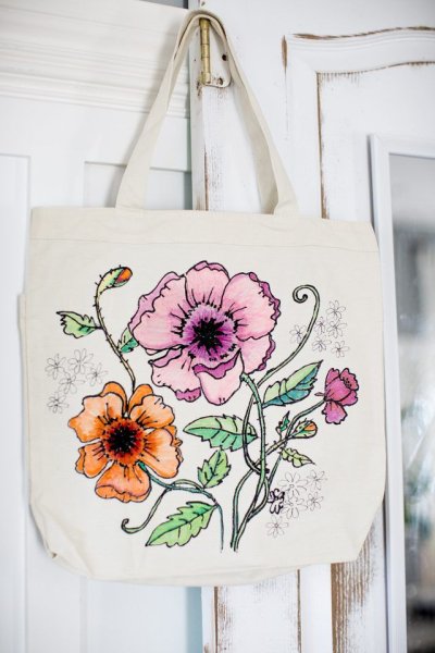 Роспись холщовых сумок