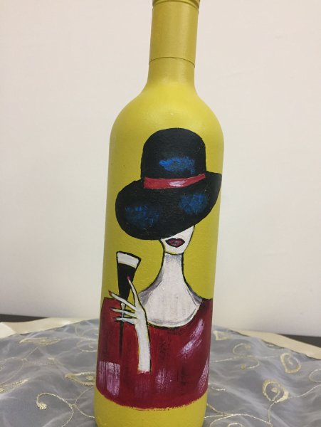 Рисование на бутылках