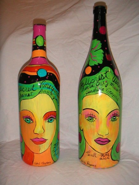 Расписные бутылки
