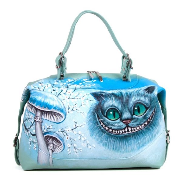 Сумка Чеширский кот кожаная