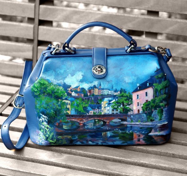 Сумки разрисованные акрилом