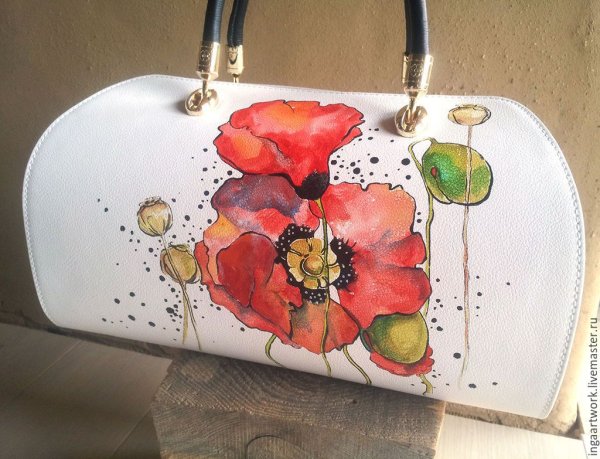 Роспись сумок акриловыми красками