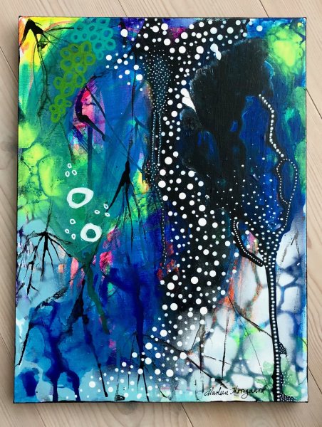 Абстракция акрилом