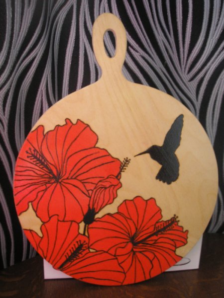 Роспись деревянной доски