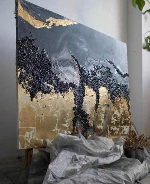 Интерьерные картины с поталью