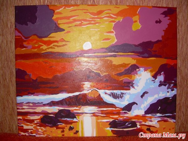 Рисование акрилом на бумаге