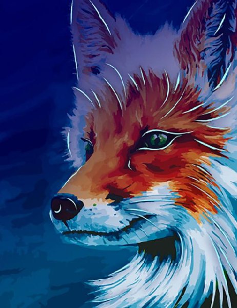 Лиса акрилом