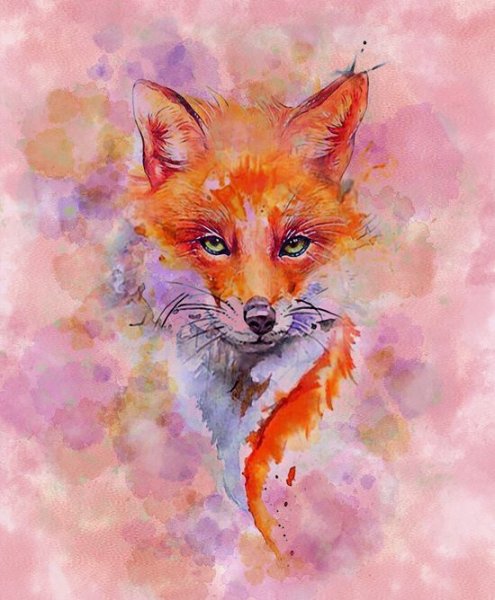 Лиса абстракционизм