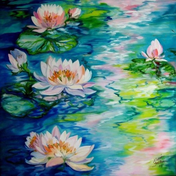 Моне Лотосы кувшинки