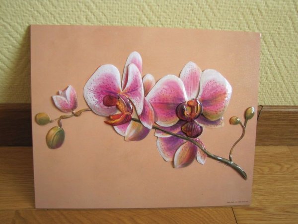 Орхидея акрилом