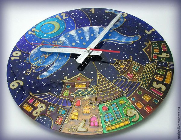 Часы ручная роспись