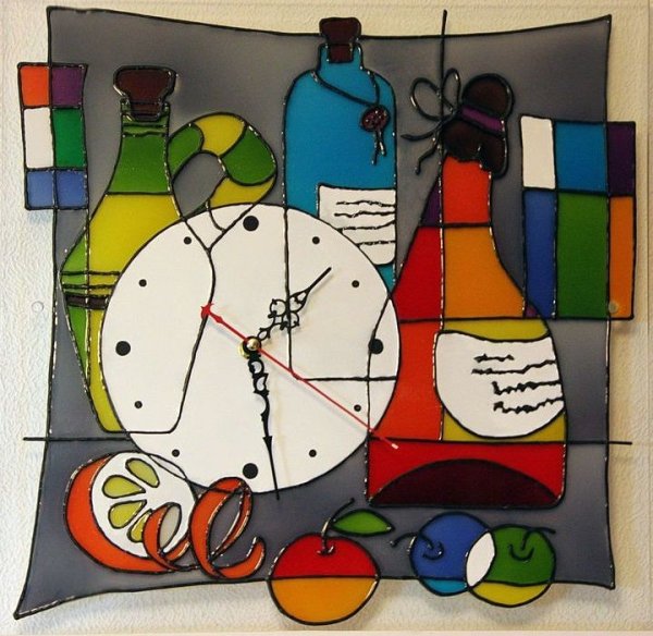 Декоративный натюрморт витраж