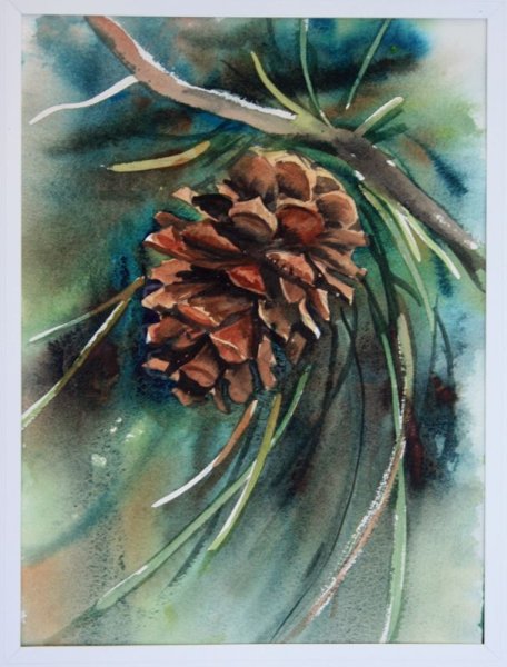 Живопись Сосновая ветка