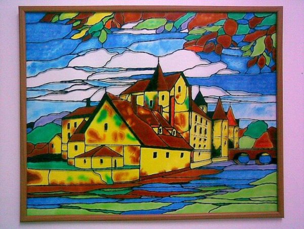 Витраж роспись по стеклу