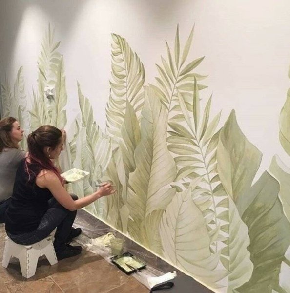 Разрисованные стены в квартире