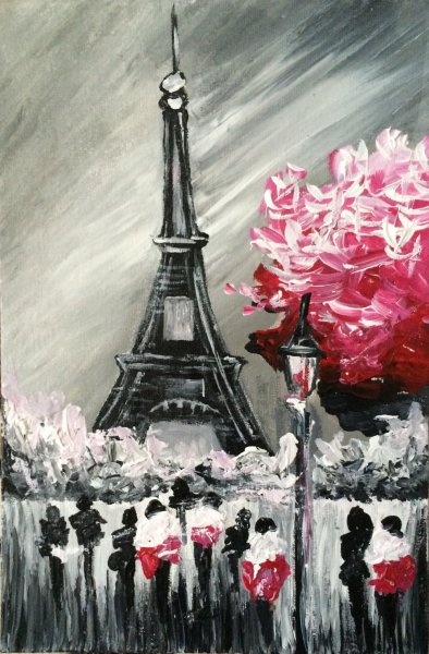 Монохромная живопись акрилом