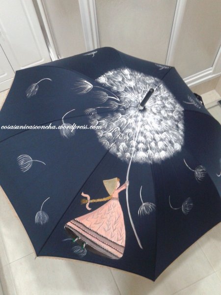 Роспись зонтов акриловыми красками