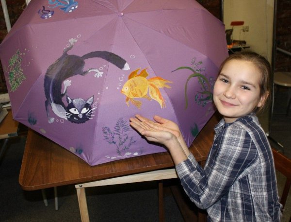 Рисование зонт