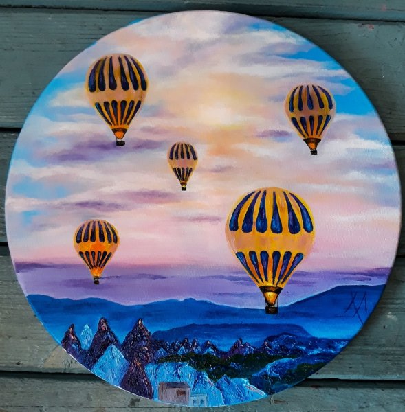 Воздушные шары акрилом