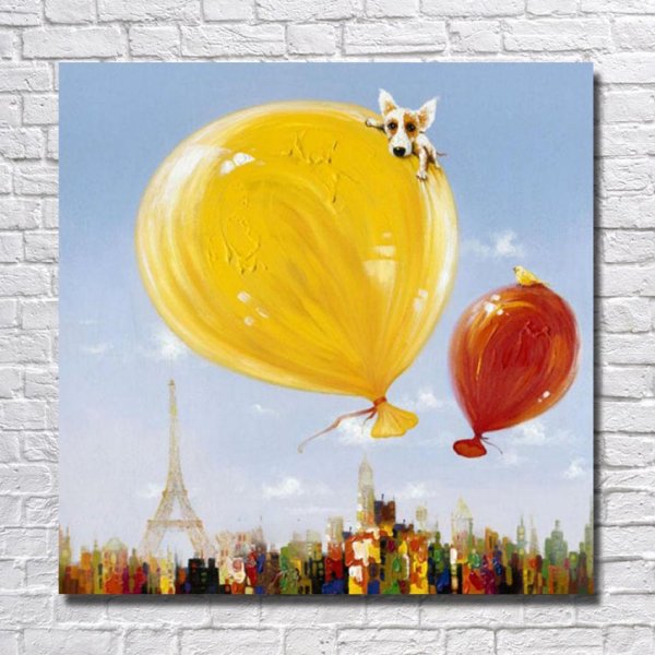 Картина с воздушными шарами