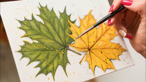 Листья картины художников