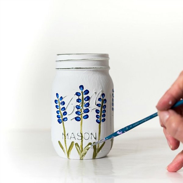 Банки Раскрашенные акриловыми красками