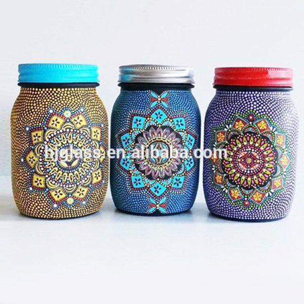 Роспись стеклянных банок