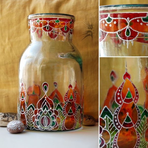 Витражная роспись баночек