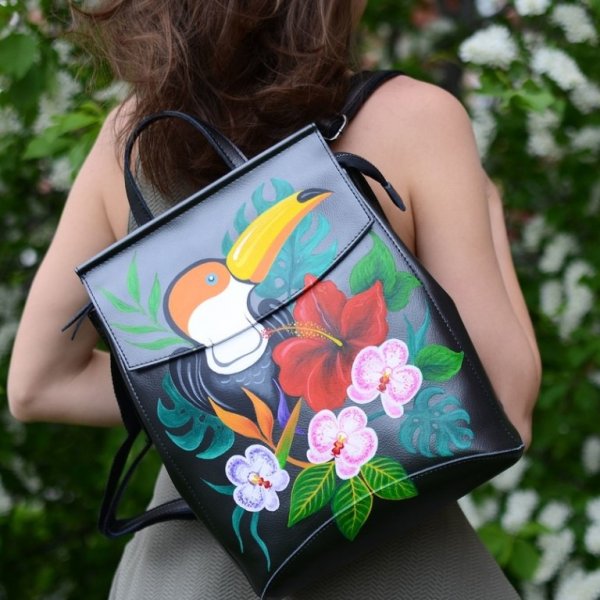 Разрисованные рюкзаки