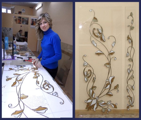 Художественная роспись на зеркалах