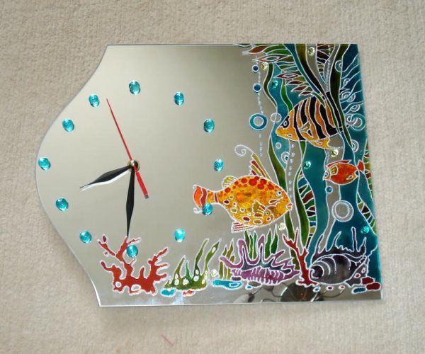 Роспись по зеркалу акриловыми красками